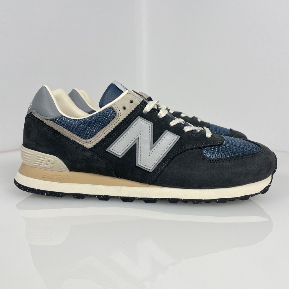 New Balance 574 Men's Shoes Black Cement/Slate Grey u574SGG Size 10